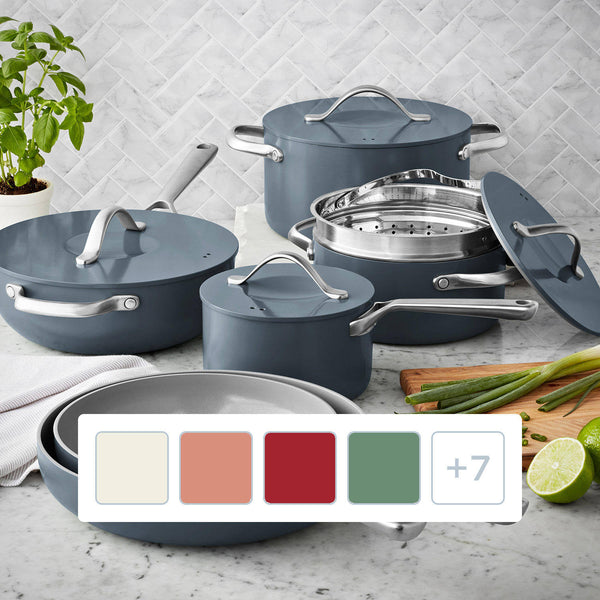 Member's Mark 11-Piece Modern Ceramic Cookware Set (Gray)